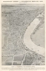 V Iew Prints: Aerial View of 17th century London