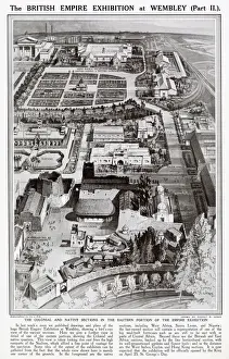 Eastern Prints: Aerial view of the Colonial and Native sections of the Eastern portion of the British