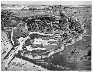 1940 Prints: Aerial view of Dunkirk during the evacuation, WW2