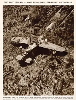 Crash Prints: Aerial view of the site where Brigadier-General Arthur Corrie Lewin