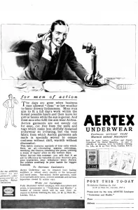 Desk Prints: Aertex telephone user