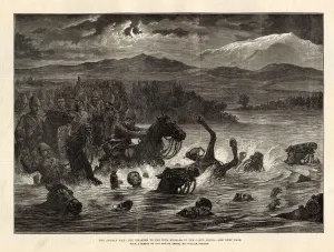 Away Prints: Afghan War - Men of the 10th Hussars drown - Kabul River