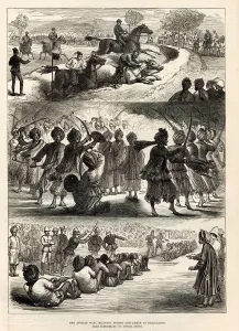 William Prints: The Afghan War - Sports and Games at Jellalabad. Date: 1879