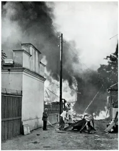 Fire Prints: Aftermath of an incendiary bomb in Poland 1939