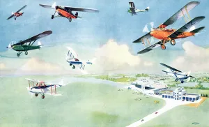 Immediately Prints: An Afternoon At Home at a Modern Flying Club by Johns