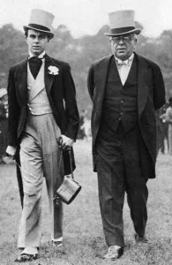 Khan Prints: The Aga Khan and Prince Aly Khan at Epsom