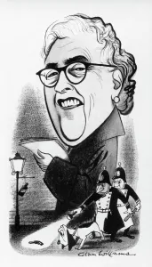Caricature Prints: Agatha Christie
