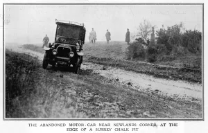 Safe Prints: Agatha Christies abandoned motorcar, Surrey, 1926