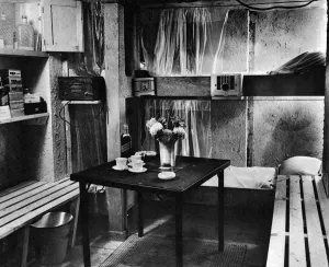 Jun16 Prints: Air raid shelter de luxe, WWII
