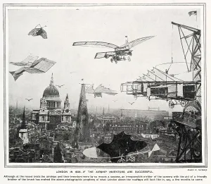 20th Prints: If Airship Inventors are Successful 1908