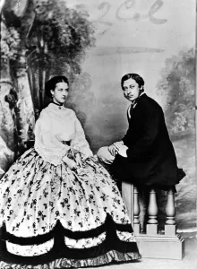 1865 Prints: Albert Edward, Prince of Wales with Alexandra, Princess of W
