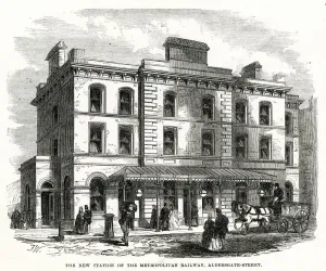 Stations Prints: Aldersgate Station 1866