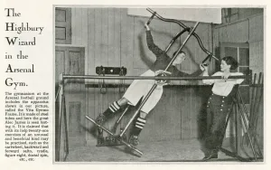 Strange Prints: Alec James of Arsenal in the gym