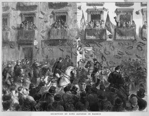 Balconies Prints: Alfonso XII in Madrid