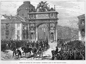 Spain Prints: Alfonso XII at Madrid