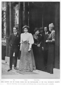 Spain Prints: Alfonso XIII and Princess Ena of Battenberg engagement