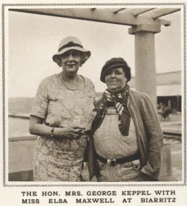 Biarritz Prints: Alice Keppel and Elsa Maxwell at Biarritz in 1933