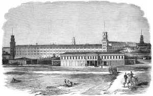 1854 Prints: The Allied Barracks at Scutari, Crimean War, 1854