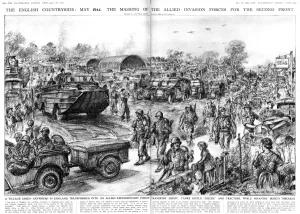 Vehicles Prints: Allied Invasion forces gather