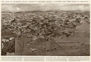 Operations Prints: Allied landings in southern France by G. H. Davis