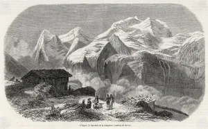 Alps Prints: Alps / Switzerland / 1855