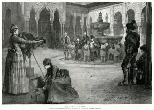 Spain Prints: Amateur female photographers at work 1890