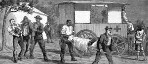 2004 Prints: An ambulance bringing in patients from Cape Town