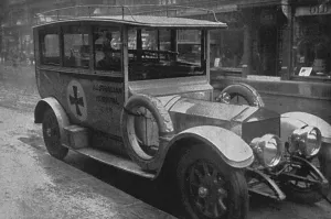 Australians Prints: Ambulance motor car for the Australian field hospital
