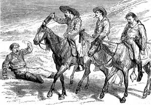 Horse Back Prints: America. An Artist in the Far West III. Returning from a min