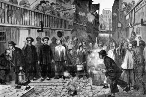 Traditional Prints: America. New Years Day among the Chinese in San Francisco