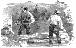 Washin G Prints: America, San Francisco. Gold-Washing at the Diggings
