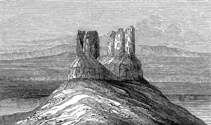Columbia Prints: America. Scenes in Oregon and California. Basaltic Hill on t