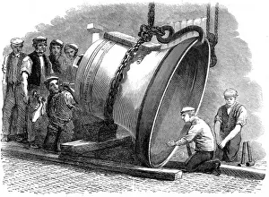 Feet Prints: America, Steel bell casting. Great steel bell to be used as