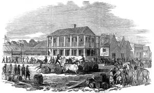 Fever Prints: America, Street View in San Francisco, from a sketch by a co