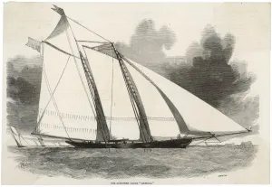 Cowes Prints: THE AMERICA YACHT