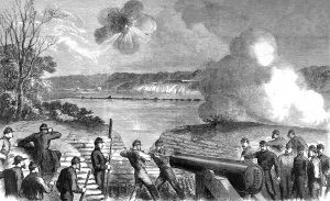 Images Dated 8th July 2004: American Civil War: Howletts Battery