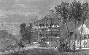 1863 Prints: American civil war. Planters residence