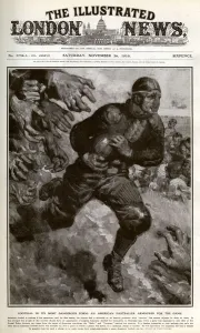Player Prints: American football at the Crystal Palace, 1910