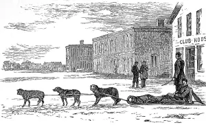 Carts Prints: American Indian Country. A Manitoba Dog Train