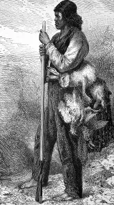 Game Prints: American Indians. Half -breed Indian hunter