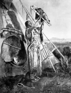 Holding Prints: American Indians. The Rites of the Red Man - Sun worship in