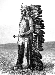 Head Prints: American Indians. Sitting Bull, Chief of the Sioux