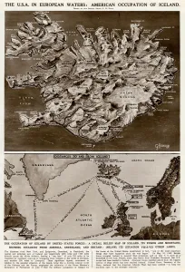 Waters Prints: American occupation of Iceland by G. H. Davis