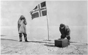 Norwegian Prints: Amundsen / Taking Bearing