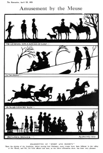 Silhouettes Prints: Amusement by the Meuse by H. L. Oakley