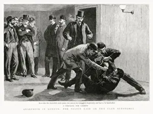 Arrive Prints: Anarchist Conspirators in London - Arrest at Club Autonomie