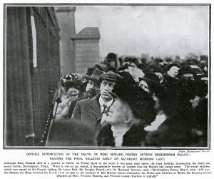 Edward Prints: Announcement of the death of Edward VII 1910