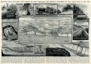 Planning Prints: Anti-invasion ring of fire by G. H. Davis