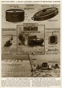 Desert Prints: Anti-tank mines by G. H. Davis