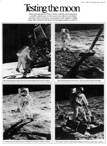 Science Prints: Apollo 11 lunar landings, July 1969